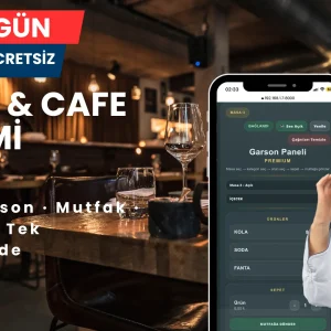 Resto & Cafe Sistemi – 1 Yıllık Lisans - AYLIK 700 TL